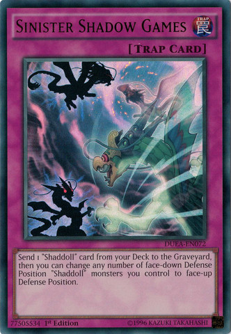 Sinister Shadow Games [DUEA-EN072] Ultra Rare | Odin's Place