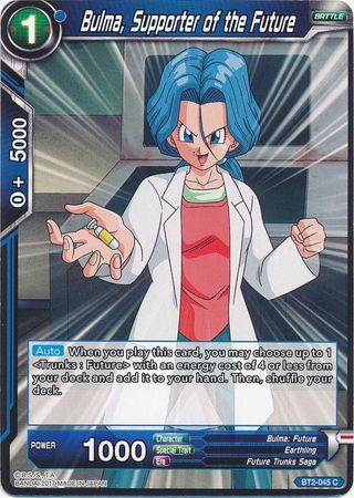 Bulma, Supporter of the Future (BT2-045) [Union Force] | Odin's Place