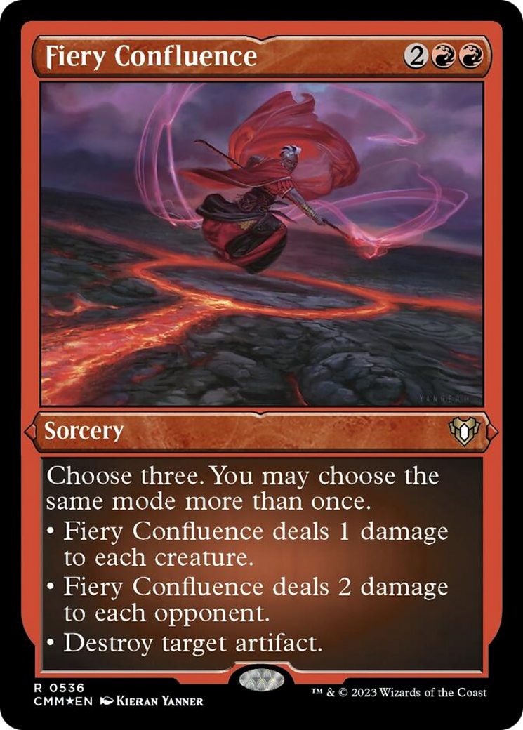 Fiery Confluence (Foil Etched) [Commander Masters] | Odin's Place