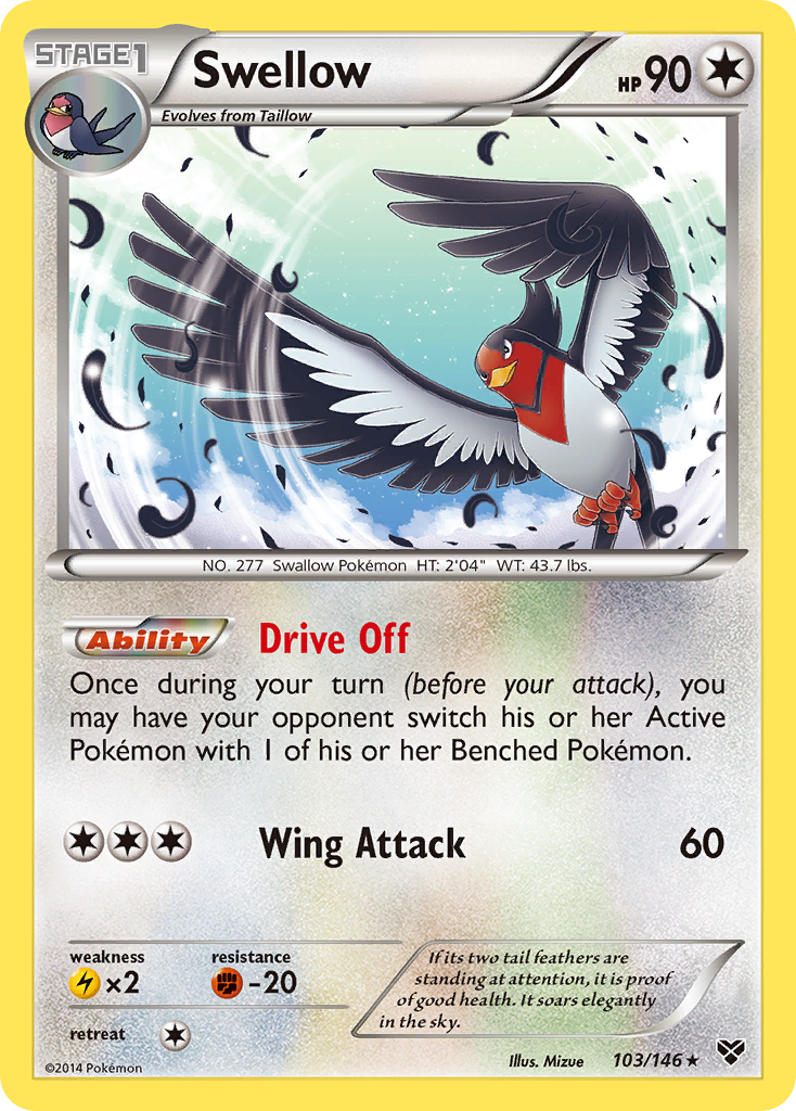 Swellow (103/146) [XY: Base Set] | Odin's Place