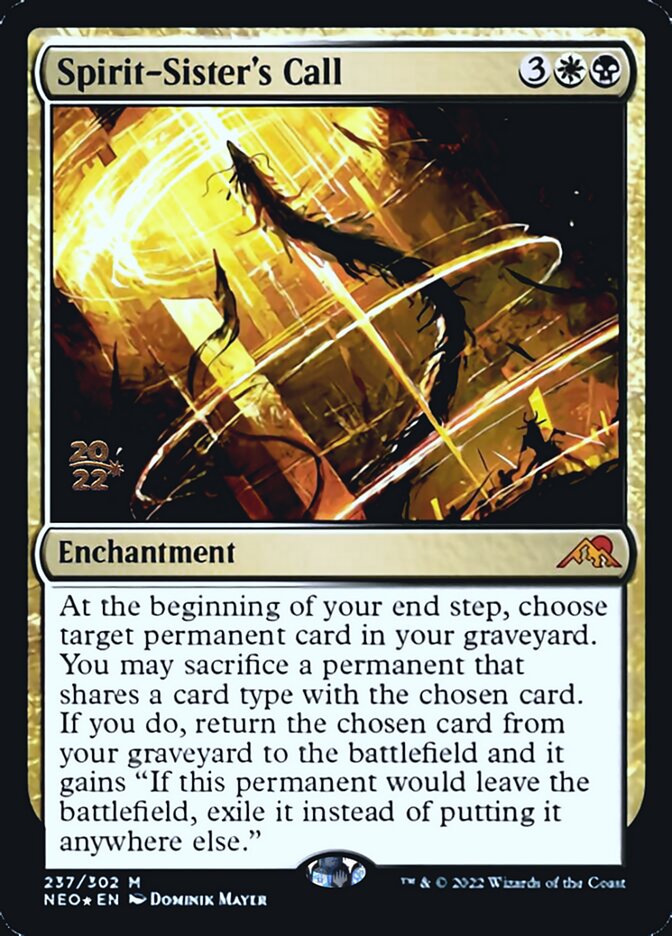 Spirit-Sister's Call [Kamigawa: Neon Dynasty Prerelease Promos] | Odin's Place