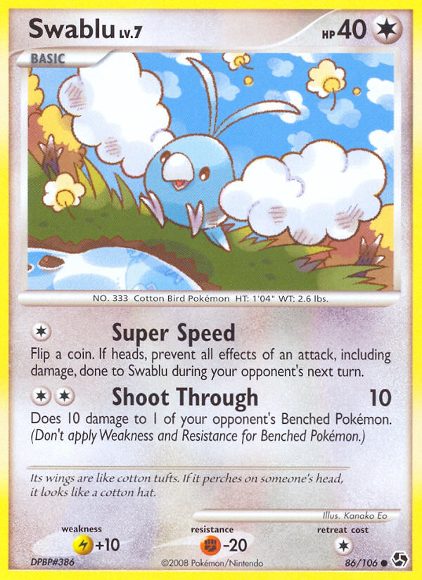 Swablu (86/106) [Diamond & Pearl: Great Encounters] | Odin's Place