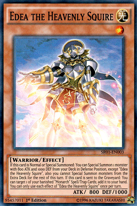 Edea the Heavenly Squire [SR01-EN003] Super Rare | Odin's Place