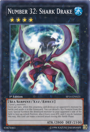 Number 32: Shark Drake [SP14-EN023] Starfoil Rare | Odin's Place