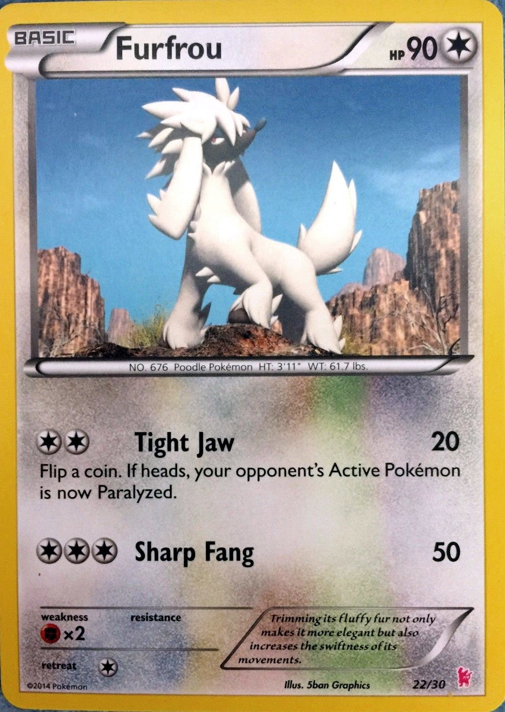 Furfrou (22/30) [XY: Trainer Kit - Sylveon] | Odin's Place