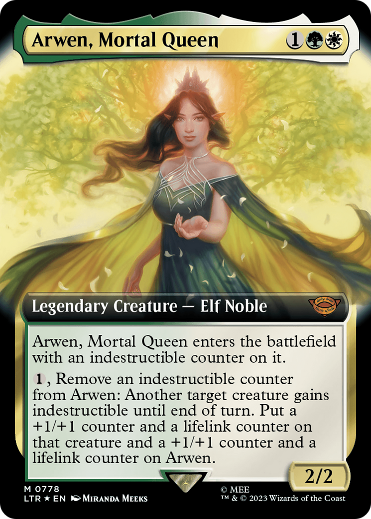 Arwen, Mortal Queen (Extended Art) (Surge Foil) [The Lord of the Rings: Tales of Middle-Earth] | Odin's Place