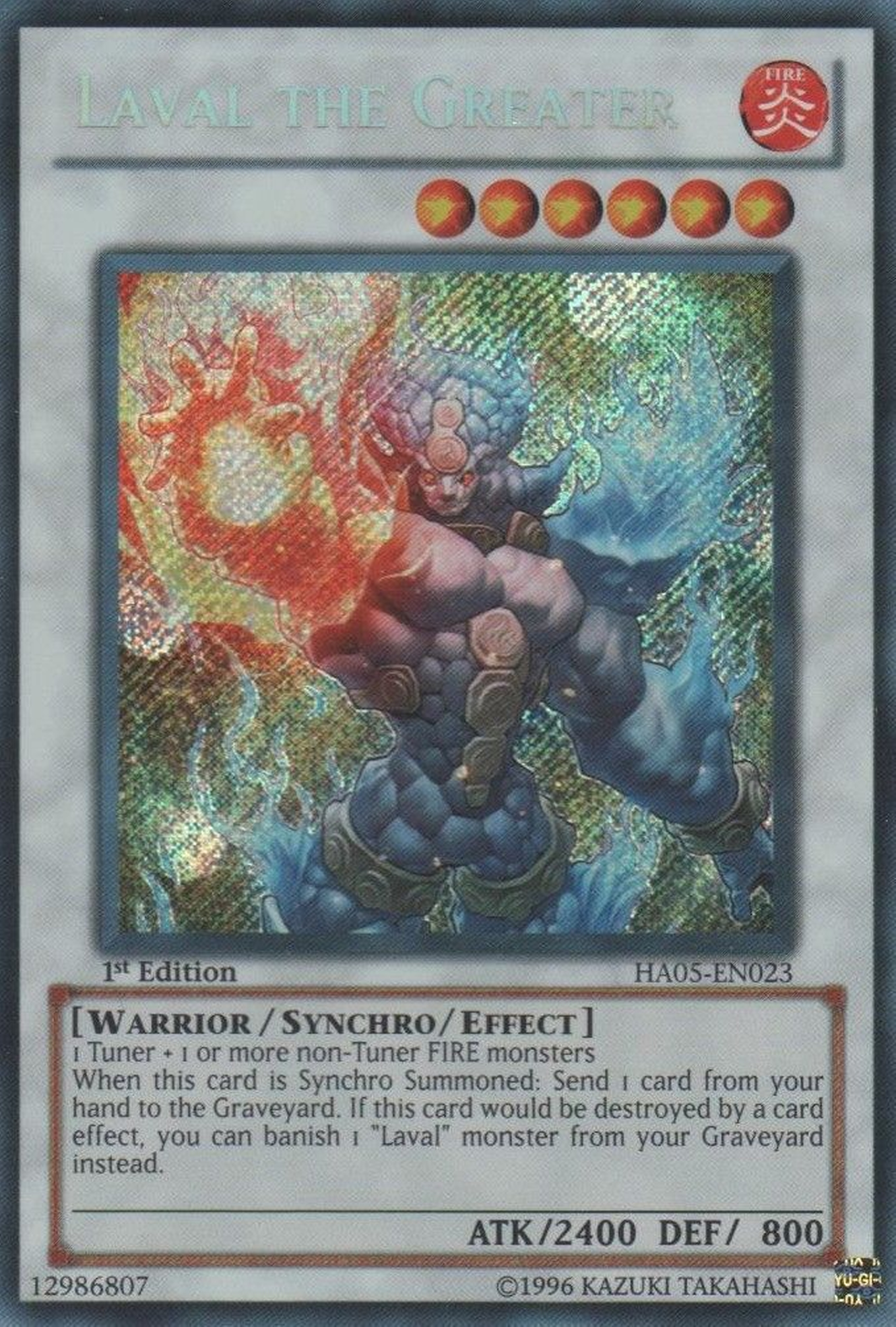 Laval the Greater [HA05-EN023] Secret Rare | Odin's Place