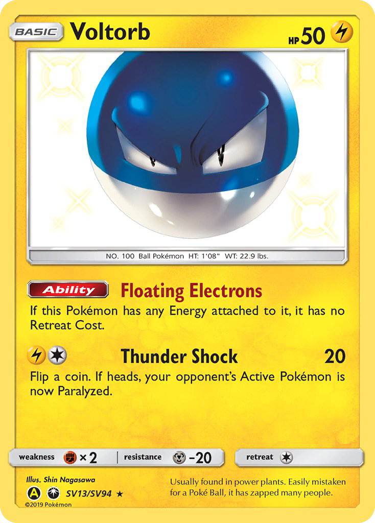 Voltorb (SV13/SV94) [Sun & Moon: Hidden Fates - Shiny Vault] | Odin's Place