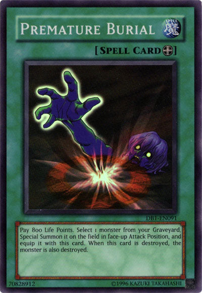 Premature Burial [DB1-EN091] Super Rare | Odin's Place