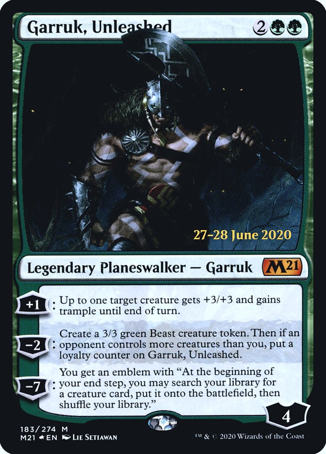 Garruk, Unleashed [Core Set 2021 Prerelease Promos] | Odin's Place