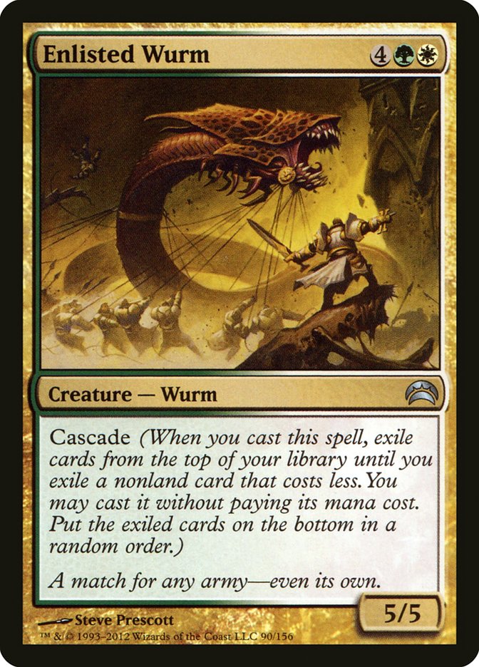 Enlisted Wurm (90) [Planechase 2012] | Odin's Place