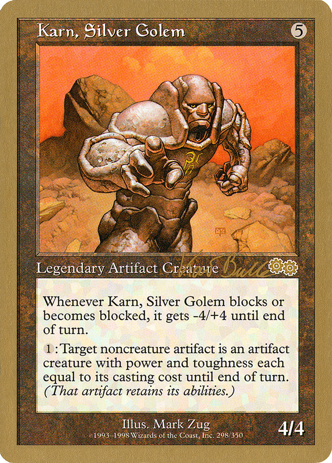 Karn, Silver Golem (Kai Budde) [World Championship Decks 1999] | Odin's Place