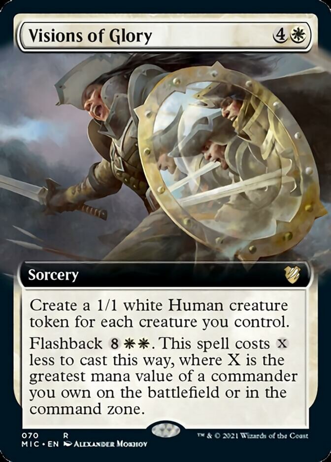 Visions of Glory (Extended Art) [Innistrad: Midnight Hunt Commander] | Odin's Place