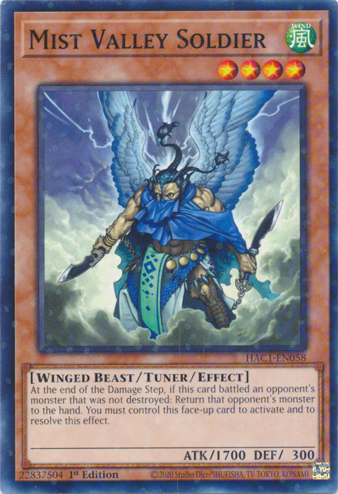 Mist Valley Soldier (Duel Terminal) [HAC1-EN058] Common | Odin's Place