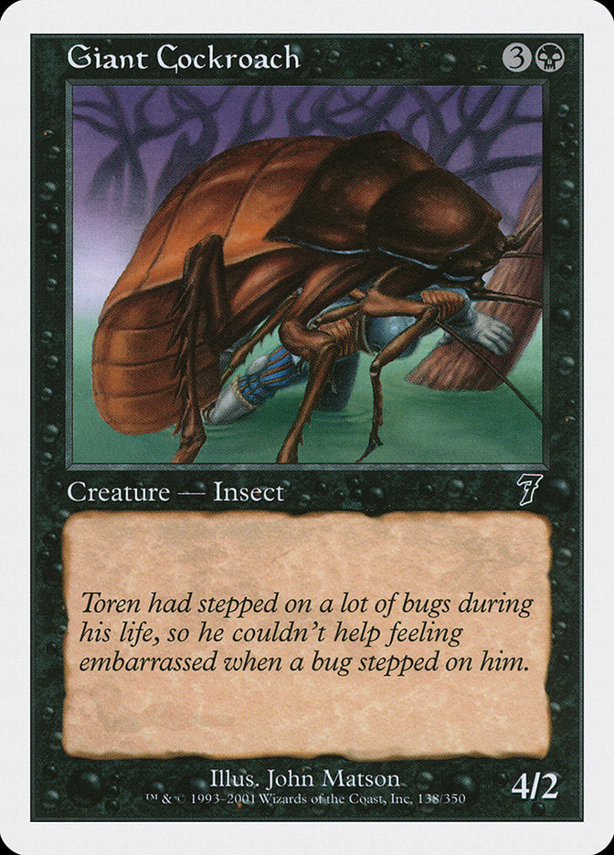 Giant Cockroach (138) [Seventh Edition] | Odin's Place