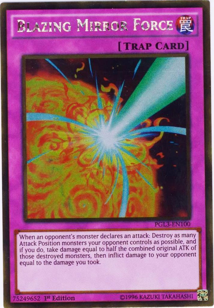 Blazing Mirror Force [PGL3-EN100] Gold Rare | Odin's Place