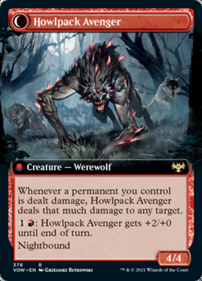 Ill-Tempered Loner // Howlpack Avenger (Extended Art) [Innistrad: Crimson Vow] | Odin's Place