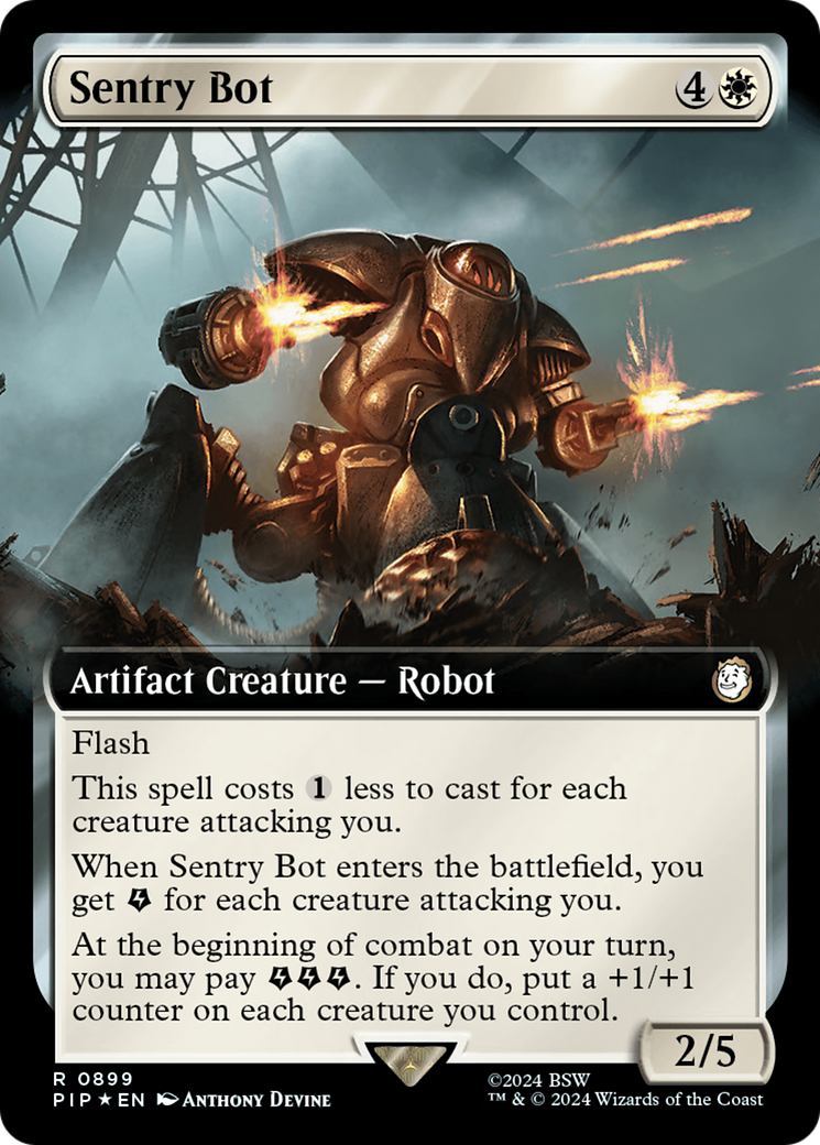Sentry Bot (Extended Art) (Surge Foil) [Fallout] | Odin's Place