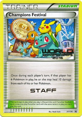 Champions Festival 2016 Staff (XY176) [XY: Black Star Promos] | Odin's Place