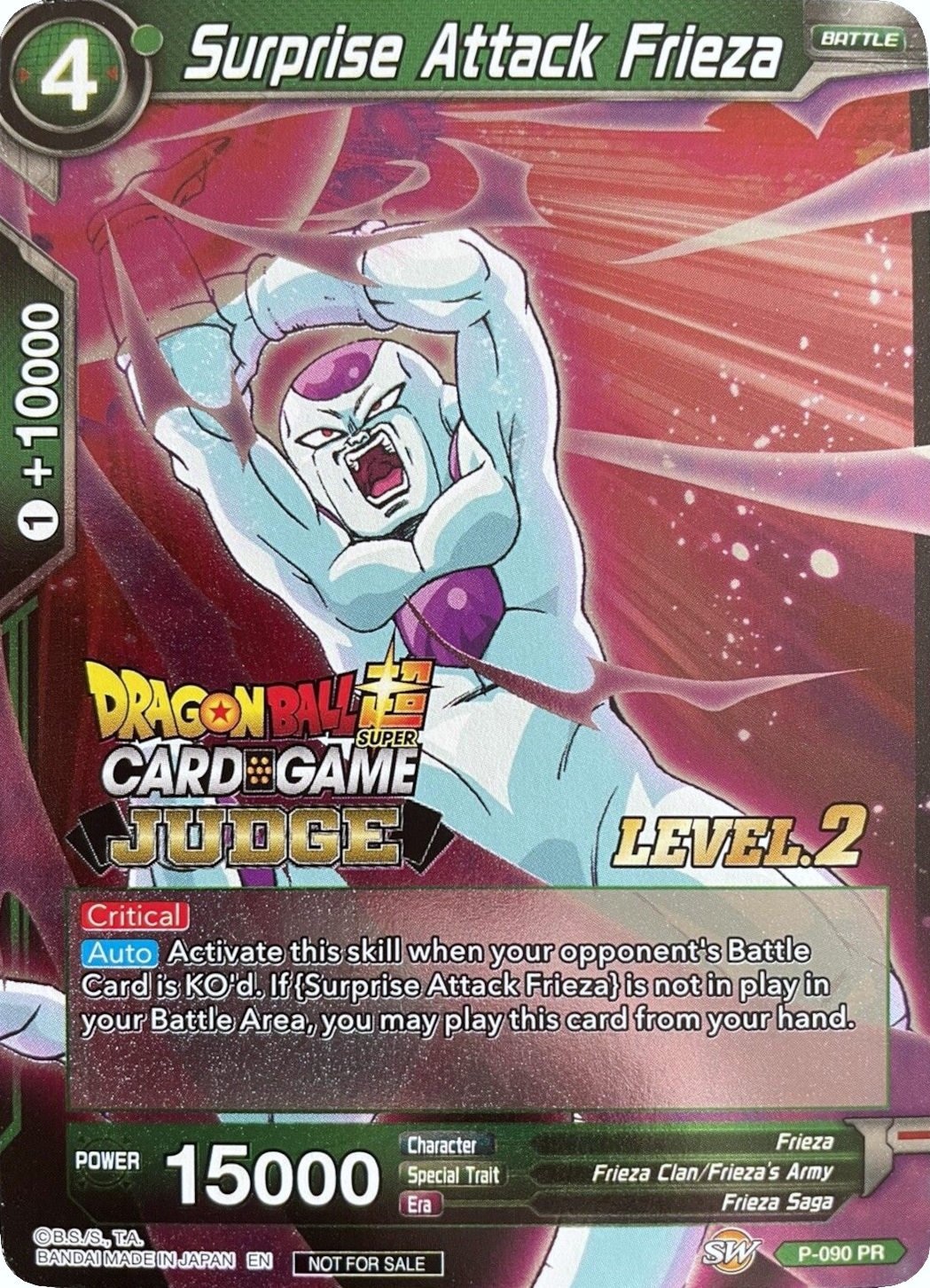 Surprise Attack Frieza (Level 2) (P-090) [Judge Promotion Cards] | Odin's Place