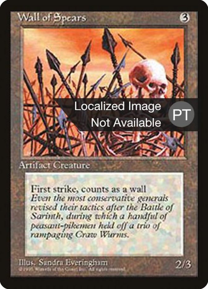 Wall of Spears [Fourth Edition (Foreign Black Border)] | Odin's Place