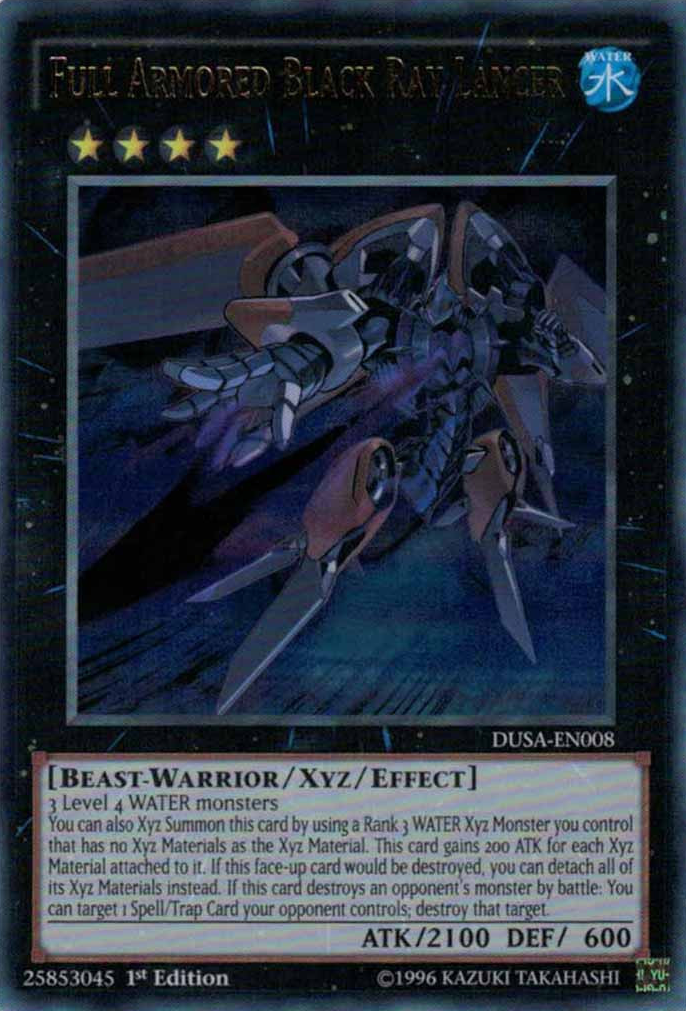 Full Armored Black Ray Lancer [DUSA-EN008] Ultra Rare | Odin's Place