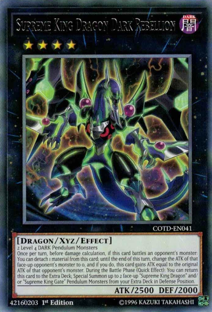 Supreme King Dragon Dark Rebellion [COTD-EN041] Rare | Odin's Place