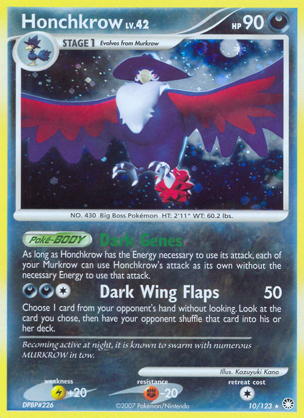Honchkrow (10/123) [Diamond & Pearl: Mysterious Treasures] | Odin's Place