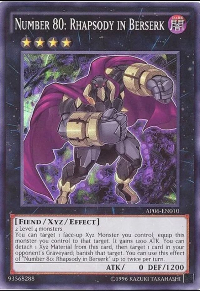 Number 80: Rhapsody in Berserk [AP06-EN010] Super Rare | Odin's Place