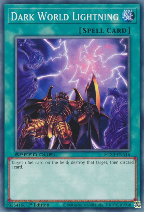 Dark World Lightning [SGX3-ENA16] Common | Odin's Place