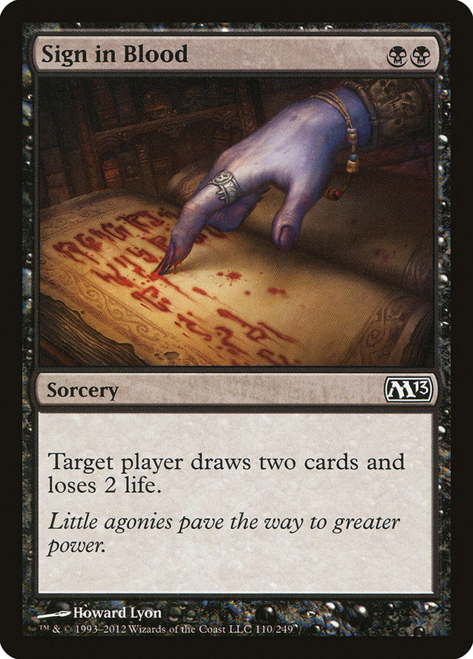 Sign in Blood (110) [Magic 2013] | Odin's Place
