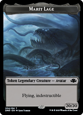 Zombie // Marit Lage Double-Sided Token [Dominaria Remastered Tokens] | Odin's Place