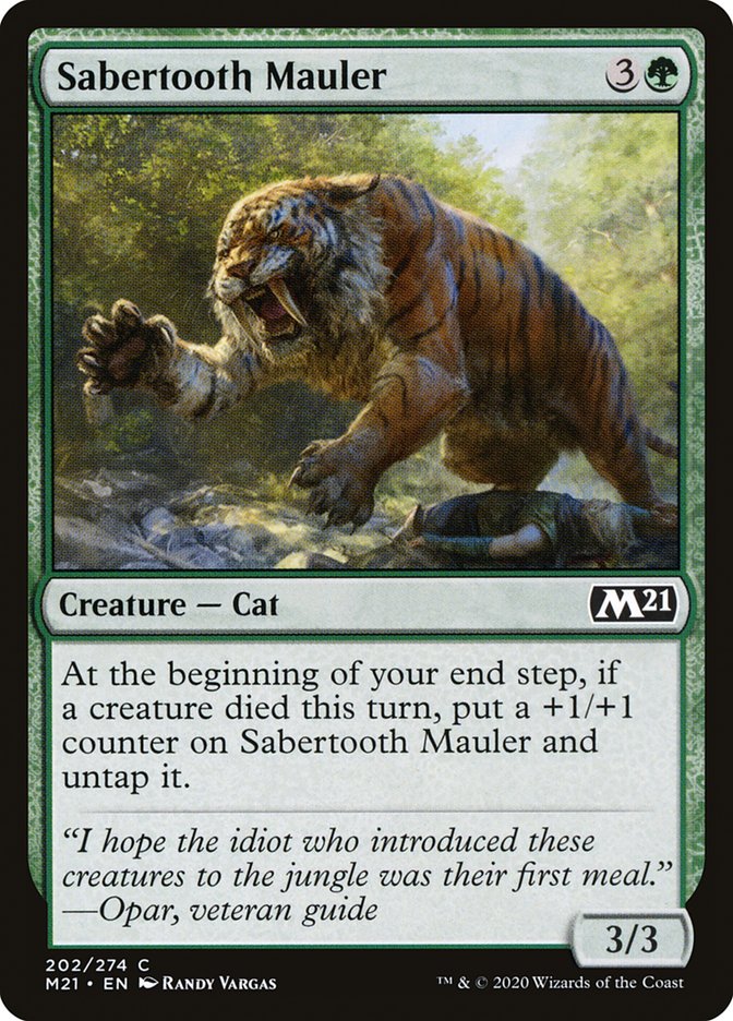 Sabertooth Mauler [Core Set 2021] | Odin's Place
