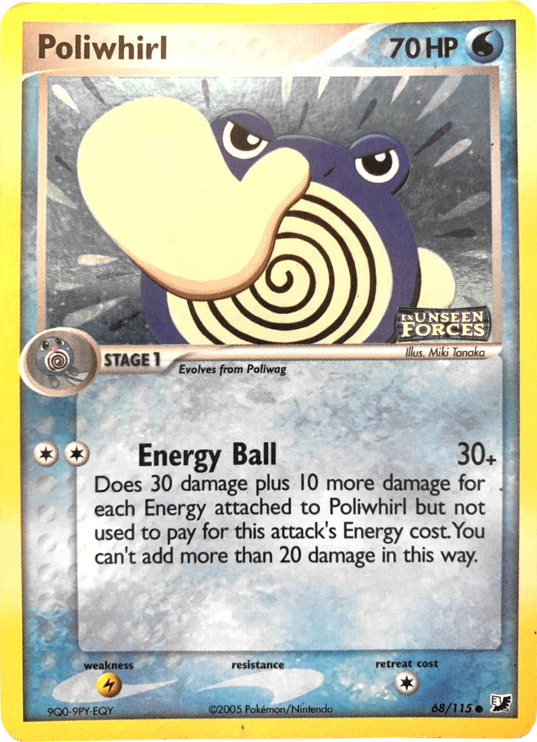 Poliwhirl (68/115) (Stamped) [EX: Unseen Forces] | Odin's Place