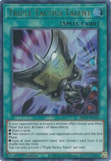 Triple Tactics Talent [MP21-EN143] Ultra Rare | Odin's Place