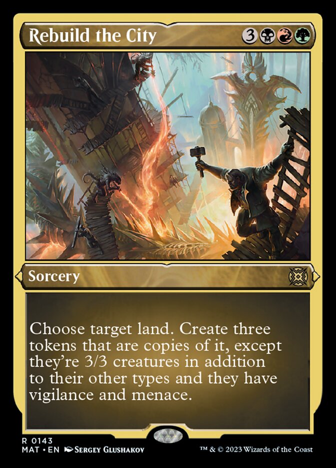 Rebuild the City (Foil Etched) [March of the Machine: The Aftermath] | Odin's Place