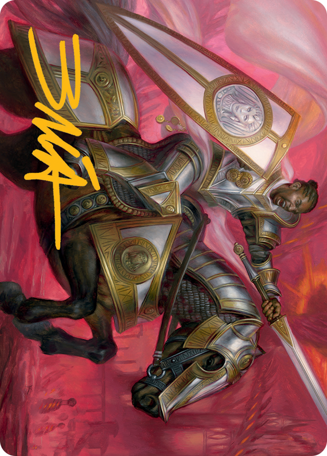 Sigiled Sentinel Art Card (Gold-Stamped Signature) [March of the Machine Art Series] | Odin's Place