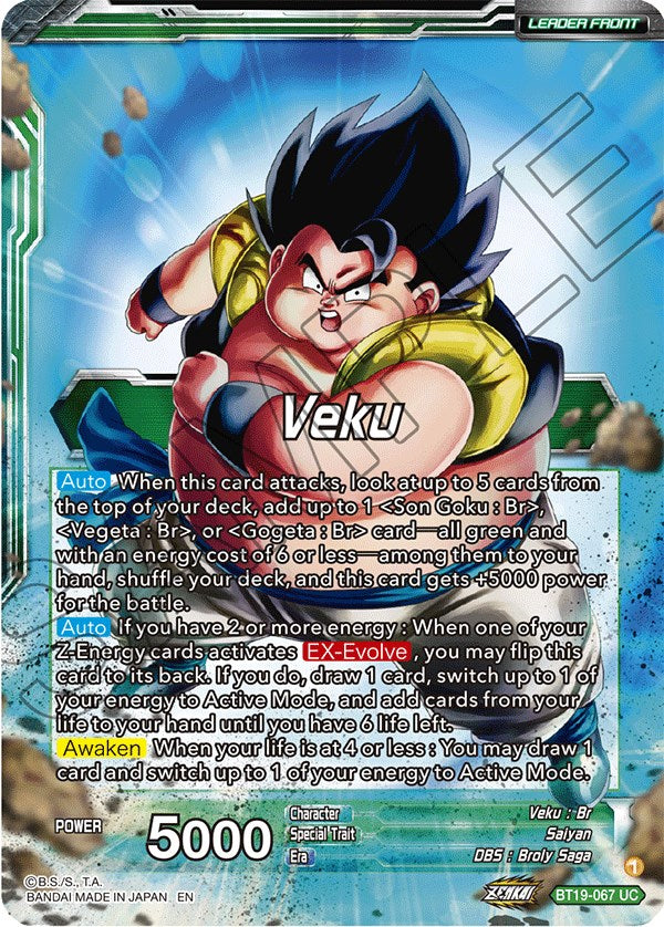Veku // Gogeta, Fusion Complete (BT19-067) [Fighter's Ambition] | Odin's Place