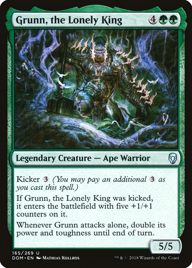 Grunn, the Lonely King (165) [Dominaria] | Odin's Place