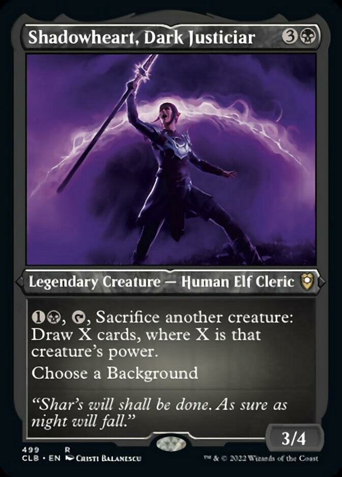 Shadowheart, Dark Justiciar (Foil Etched) [Commander Legends: Battle for Baldur's Gate] | Odin's Place