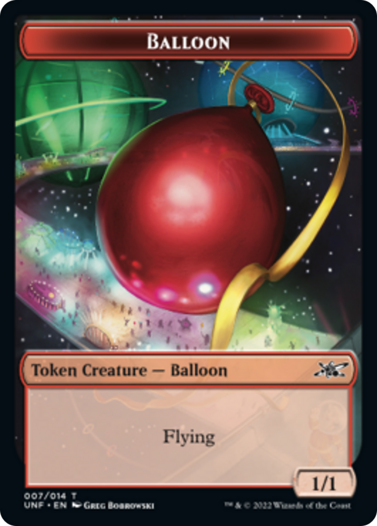 Clown Robot (003) // Balloon Double-Sided Token [Unfinity Tokens] | Odin's Place