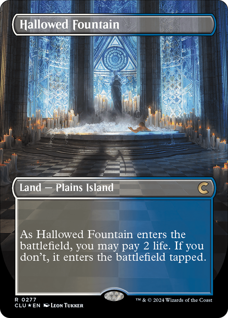 Hallowed Fountain (Borderless) [Ravnica: Clue Edition] | Odin's Place