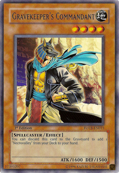 Gravekeeper's Commandant [FOTB-EN015] Rare | Odin's Place