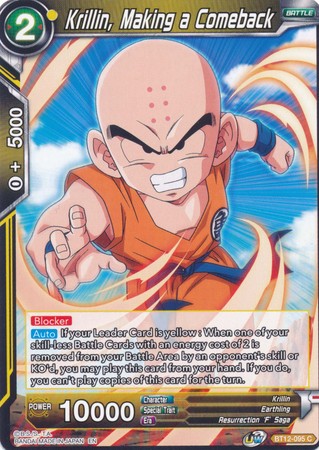 Krillin, Making a Comeback (BT12-095) [Vicious Rejuvenation] | Odin's Place
