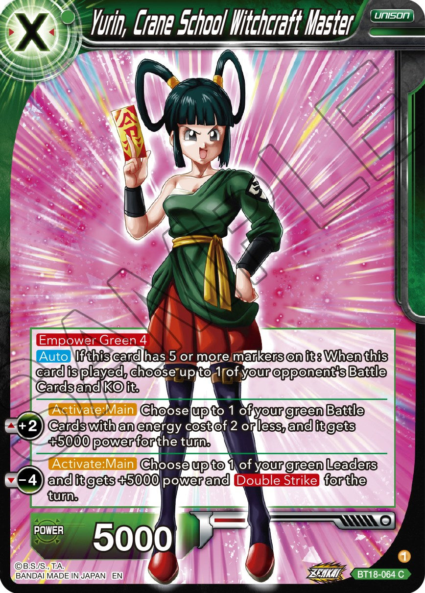 Yurin, Crane School Witchcraft Master (BT18-064) [Dawn of the Z-Legends] | Odin's Place