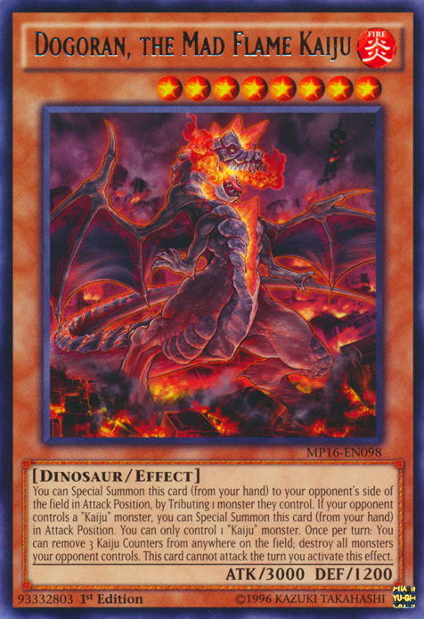 Dogoran, the Mad Flame Kaiju [MP16-EN098] Rare | Odin's Place
