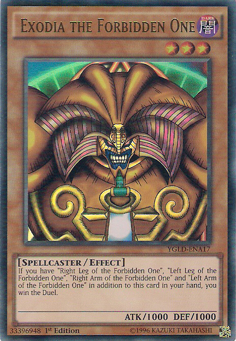Exodia the Forbidden One [YGLD-ENA17] Ultra Rare | Odin's Place