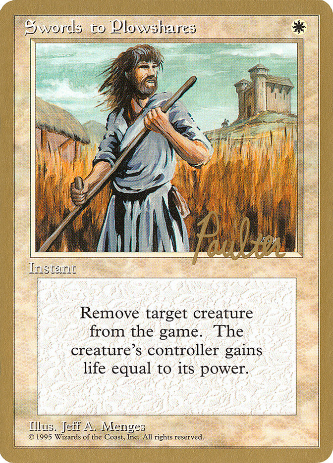 Swords to Plowshares (Preston Poulter) [Pro Tour Collector Set] | Odin's Place