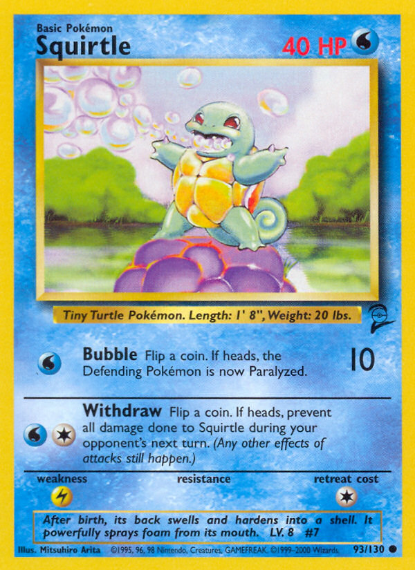 Squirtle (93/130) [Base Set 2] | Odin's Place