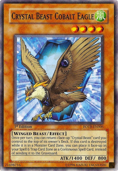 Crystal Beast Cobalt Eagle [FOTB-EN006] Common | Odin's Place